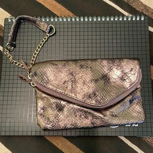 Rose Gold New York and Co. wristlet